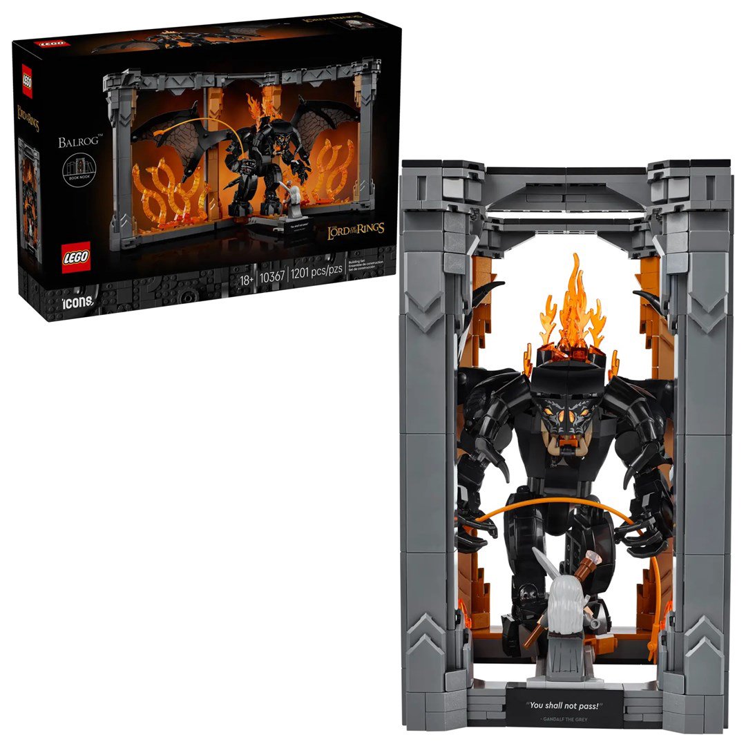 LEGO ICONS 10367 Žiedų valdovas: Balrog Book Nook