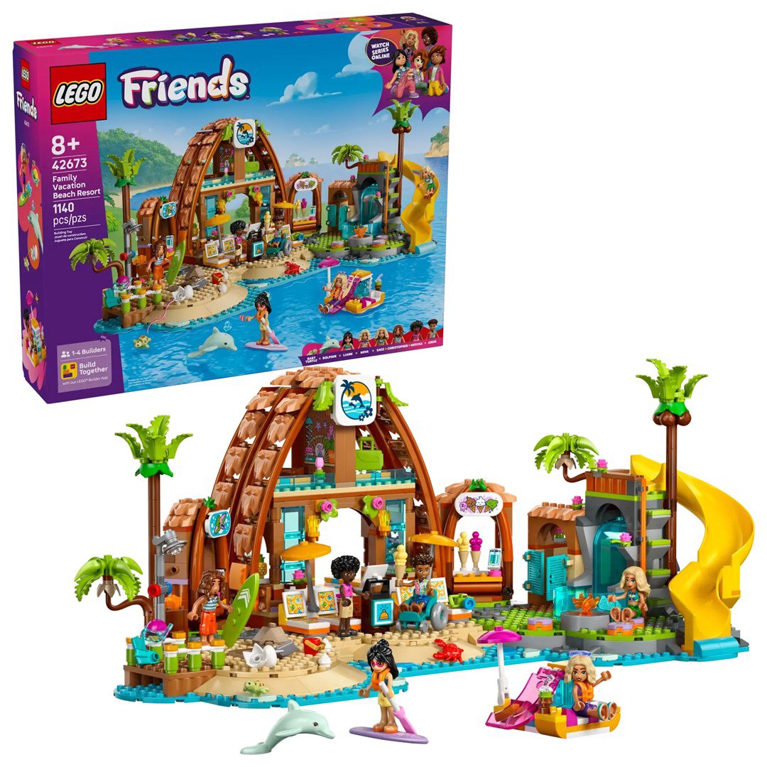 LEGO FRIENDS 42673 Šeimos atostogų paplūdimio kurortas
