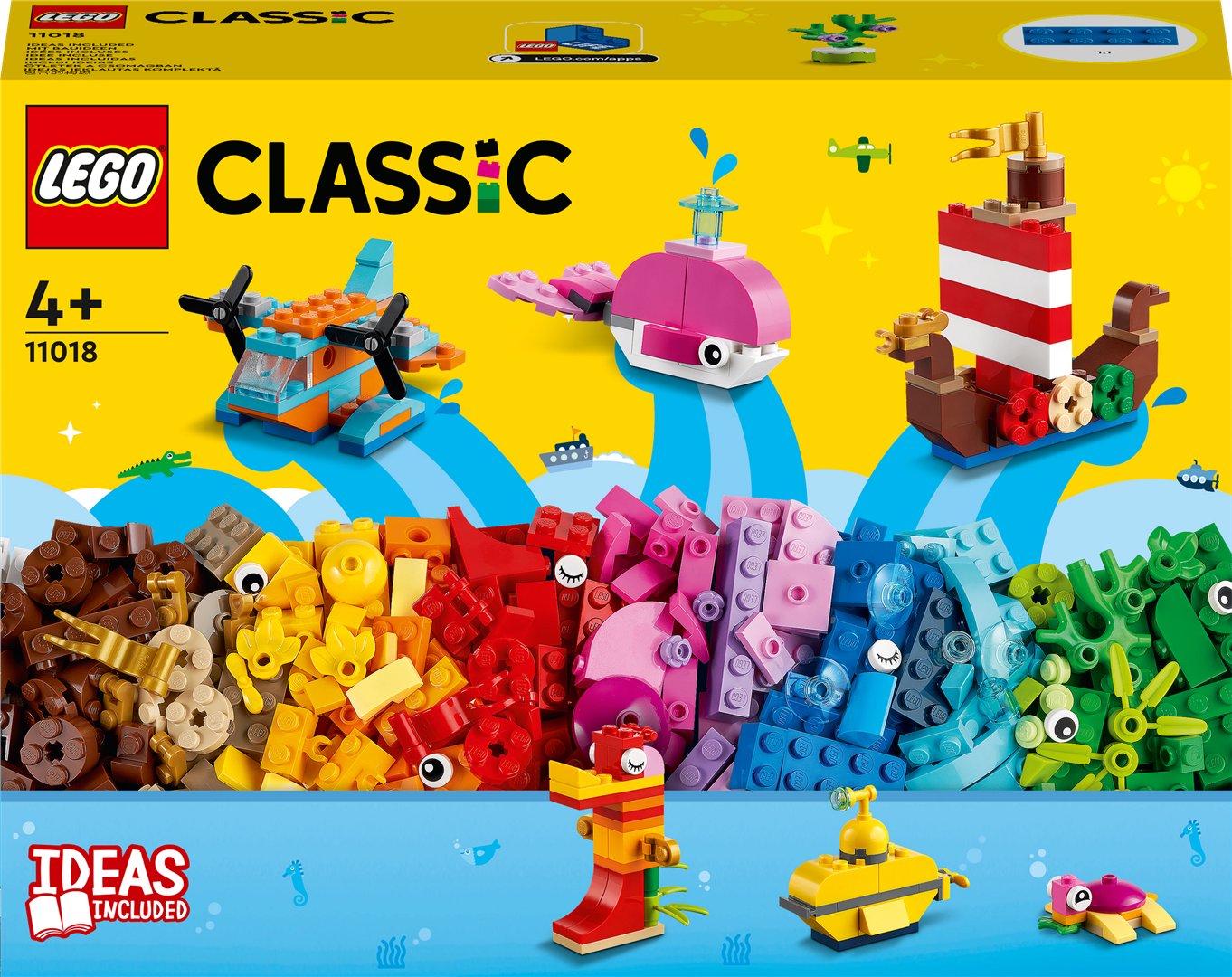 Konstruktorius LEGO Classic Kūrybingos pramogos vandenyne 11018