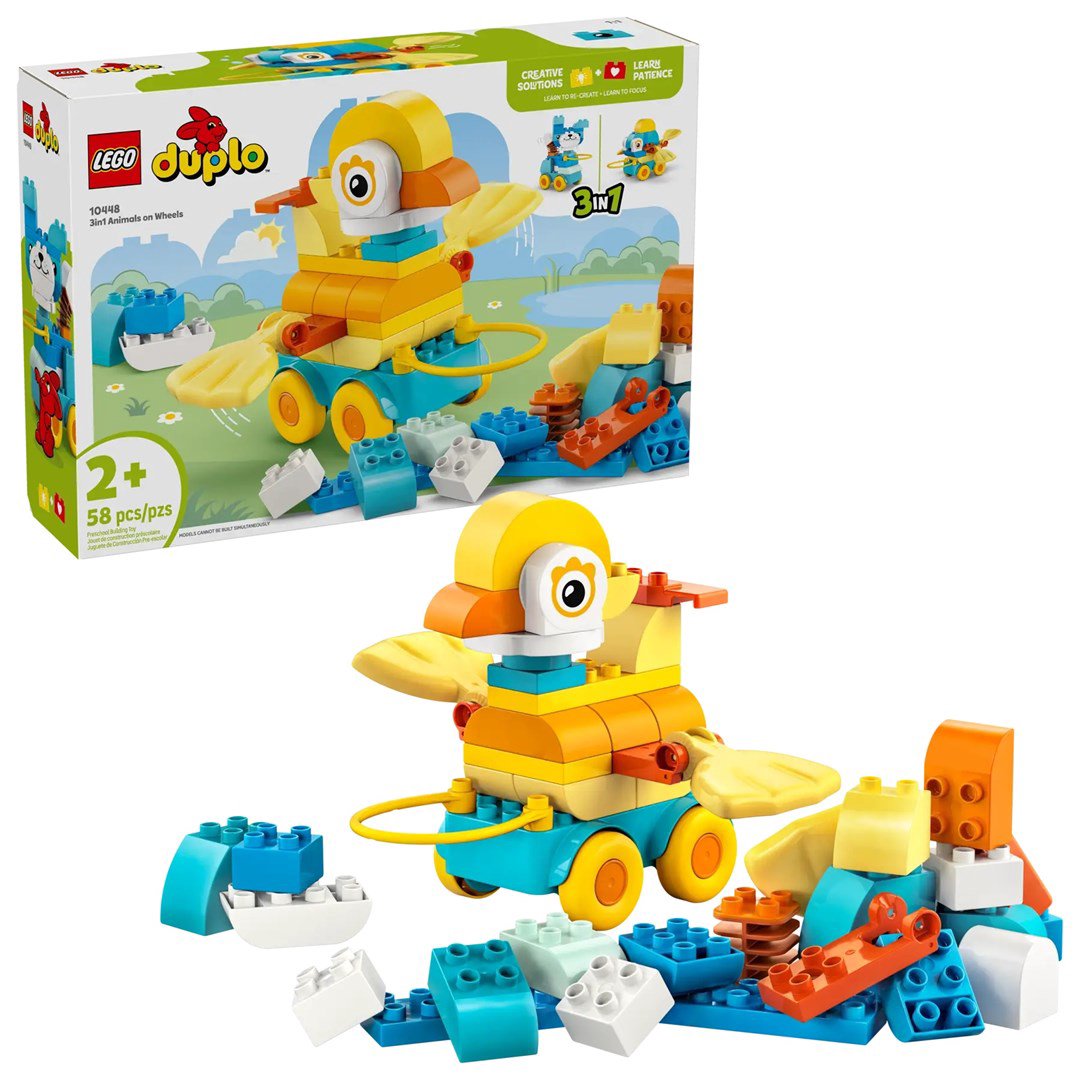LEGO DUPLO 10448 3-in-1 gyvūnai ant ratų