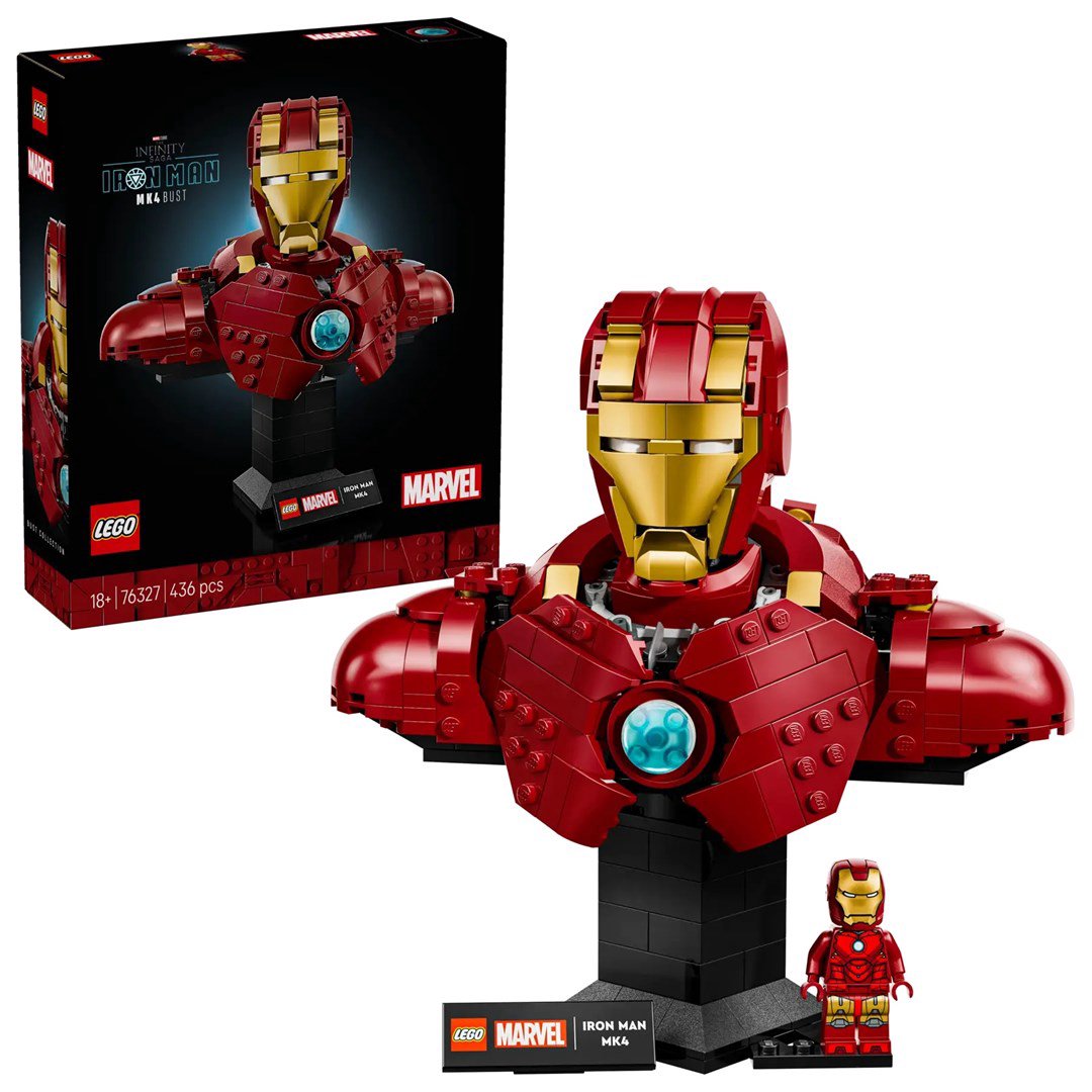 LEGO MARVEL 76327 Geležinio žmogaus MK4 biustas
