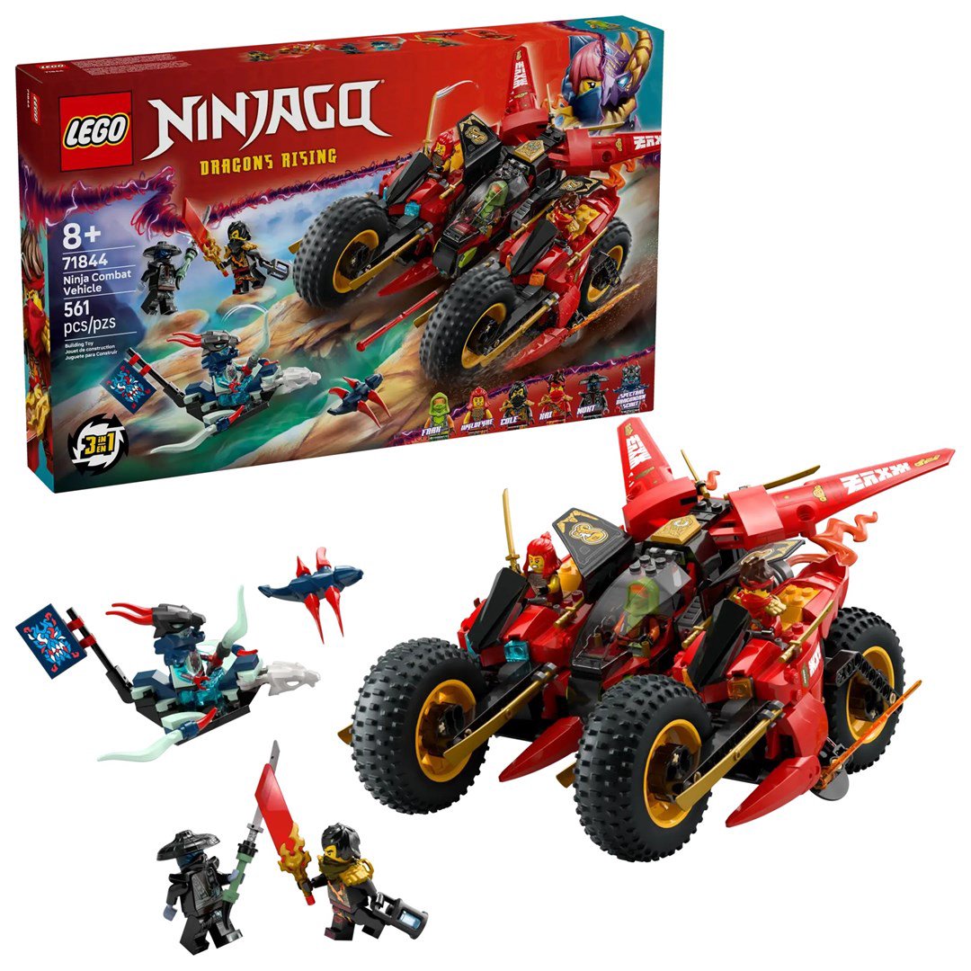 LEGO NINJAGO 71844 Ninja kovinė transporto priemonė