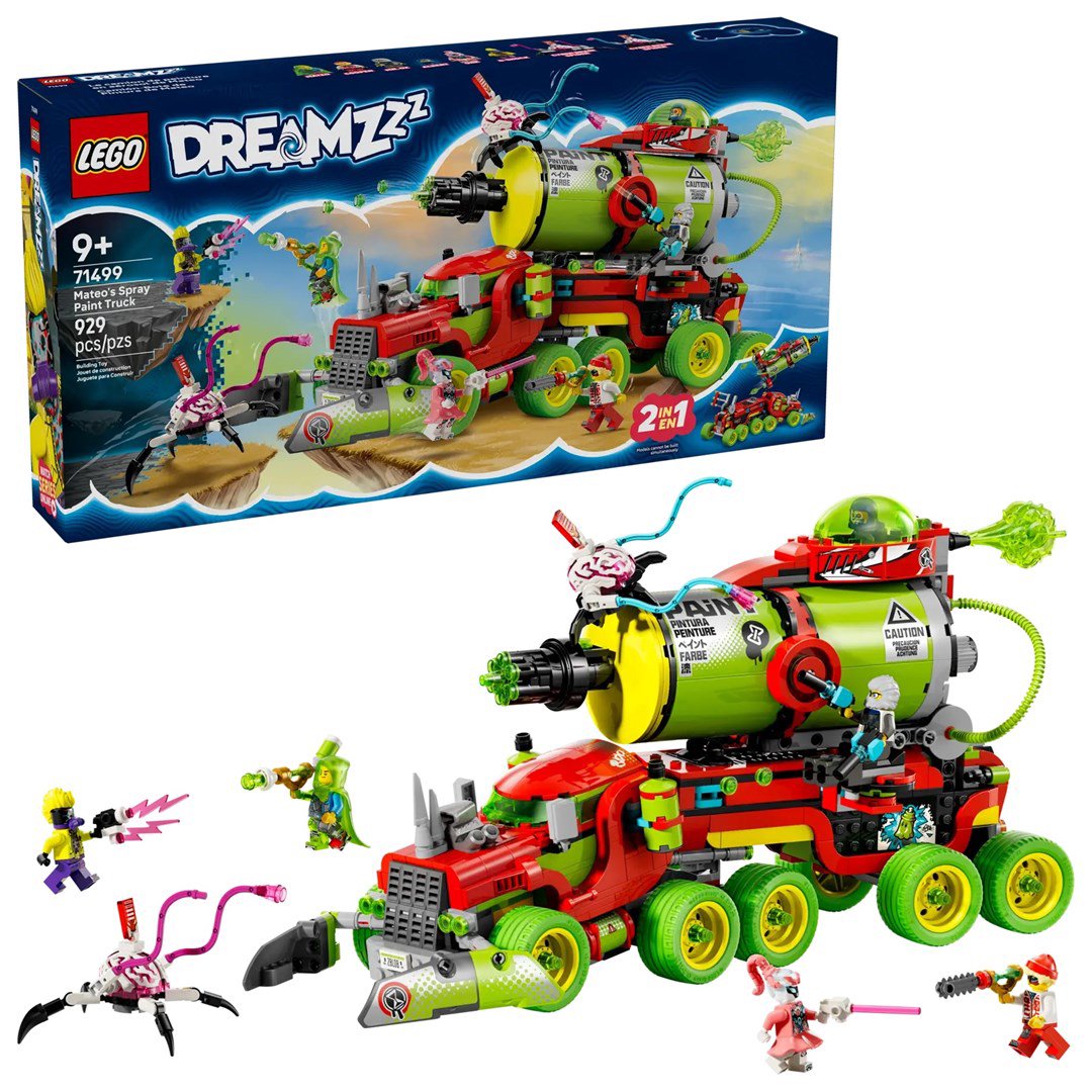 LEGO DREAMZZZ 71499 Mateo purškiamų dažų sunkvežimis