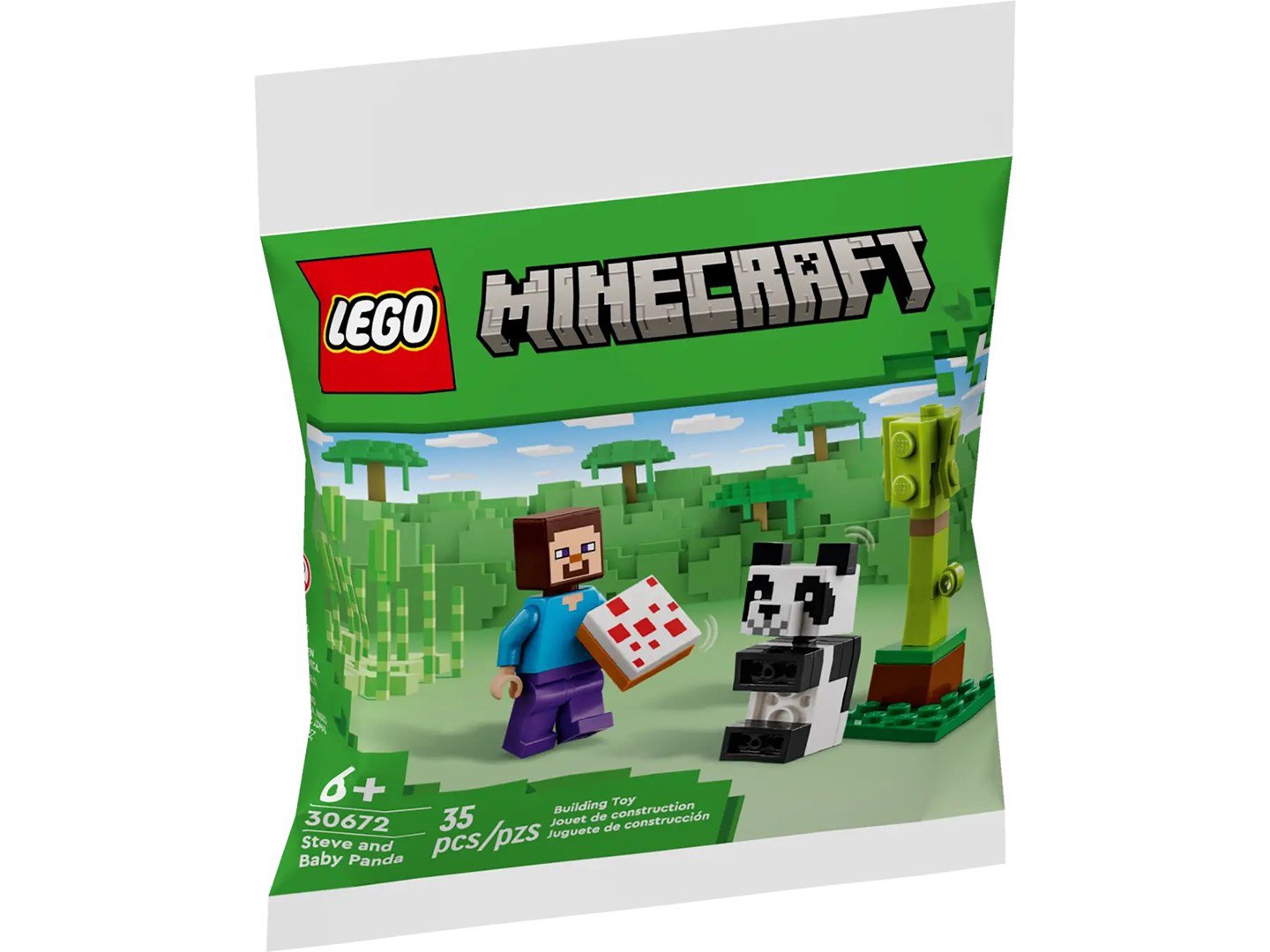 LEGO MINECRAFT 30672 Stivas ir kūdikis Panda
