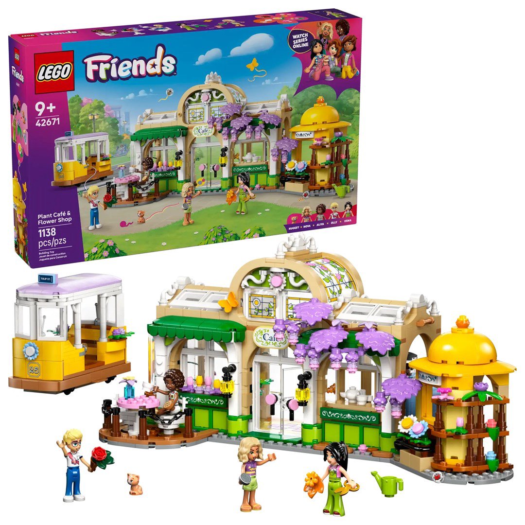 LEGO FRIENDS 42671 Augalų kavinė ir gėlių parduotuvė