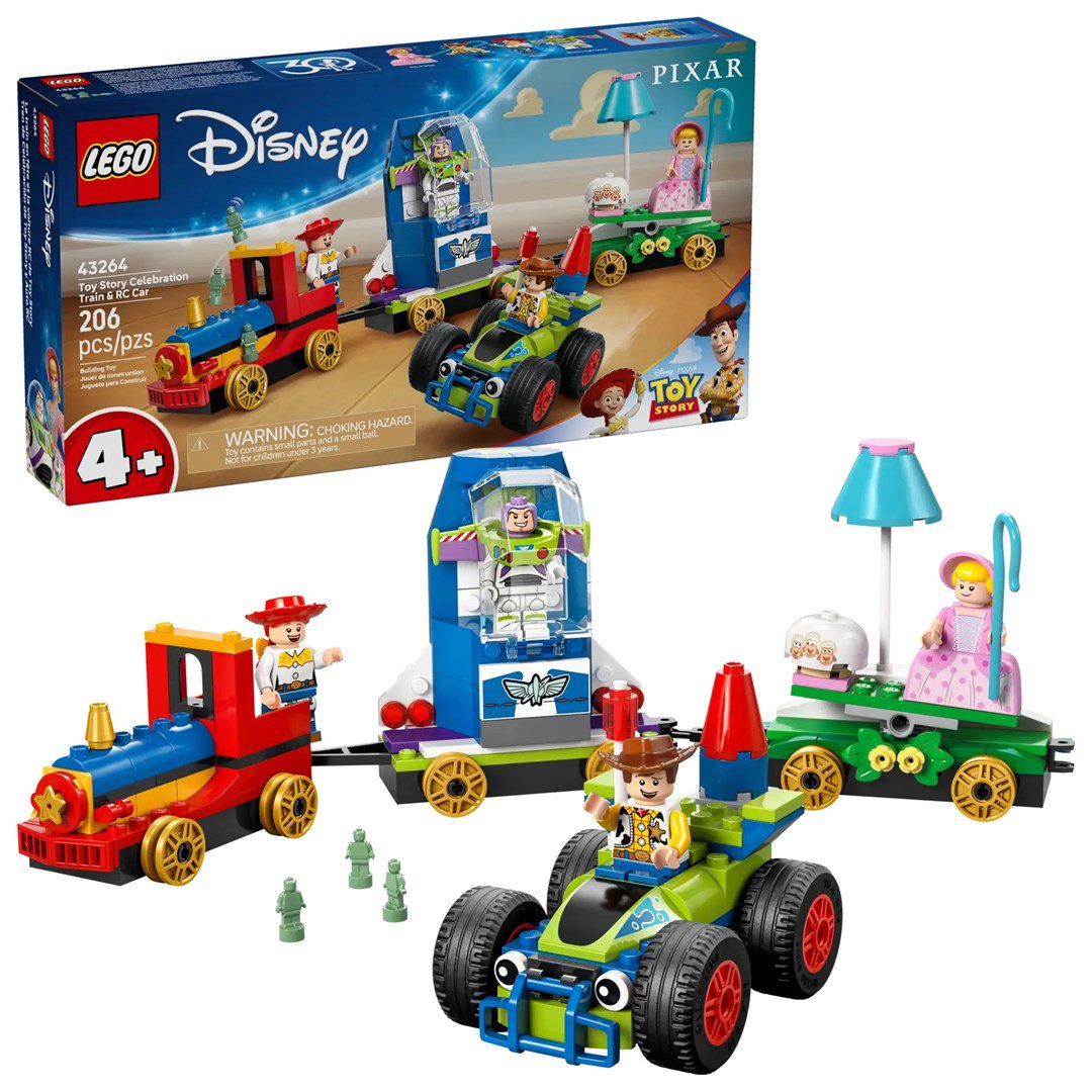 LEGO DISNEY 43264 Toy Story - Šventinis traukinys ir RC automobilis