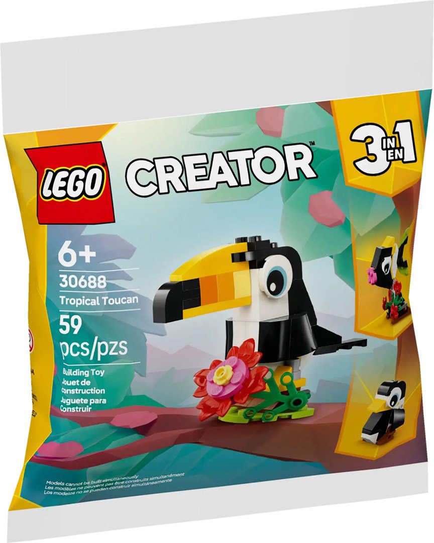 LEGO CREATOR 3 IŠ 1 30688 Atogrąžų tukanas