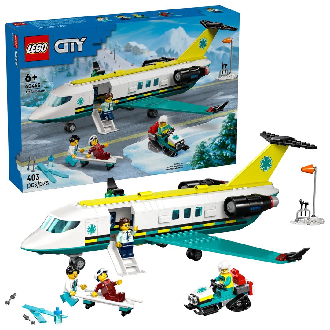 LEGO CITY 60465 Avarinės oro pagalbos lėktuvas