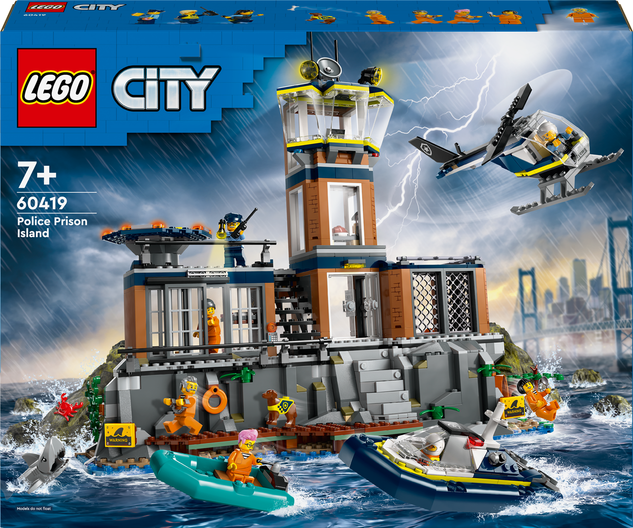 Konstruktorius LEGO City Policijos kalėjimo sala 60419