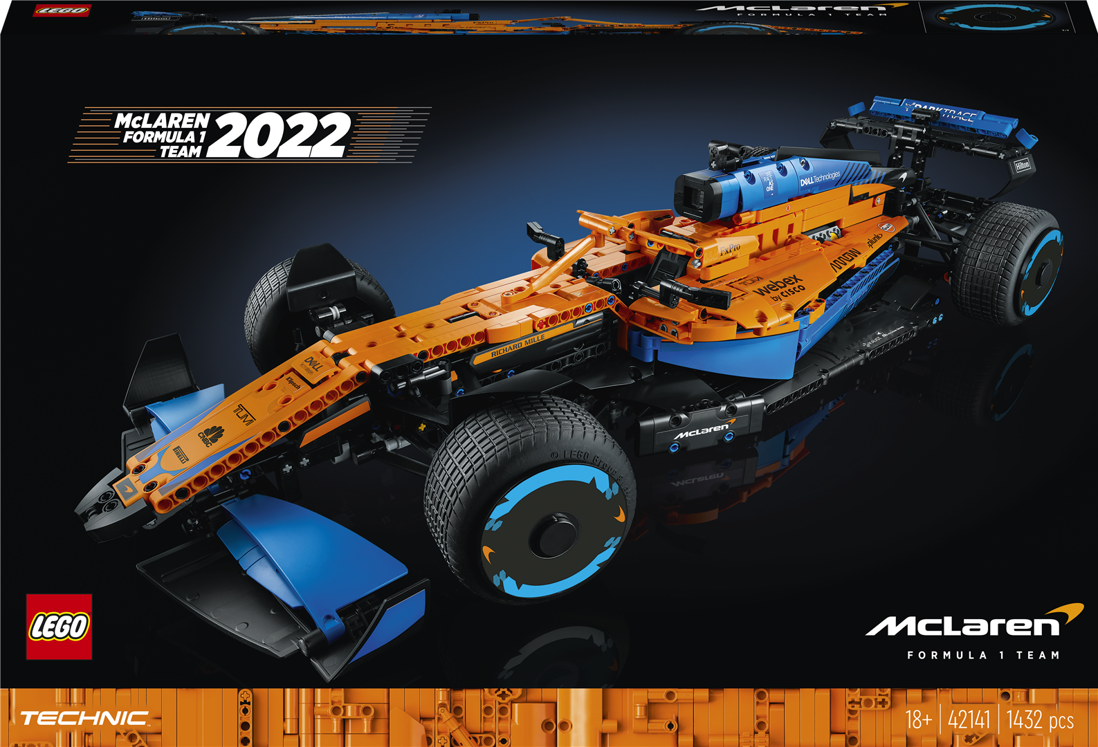 Konstruktorius LEGO® Technic™ McLaren Formula 1™ lenktynių automobilis 42141