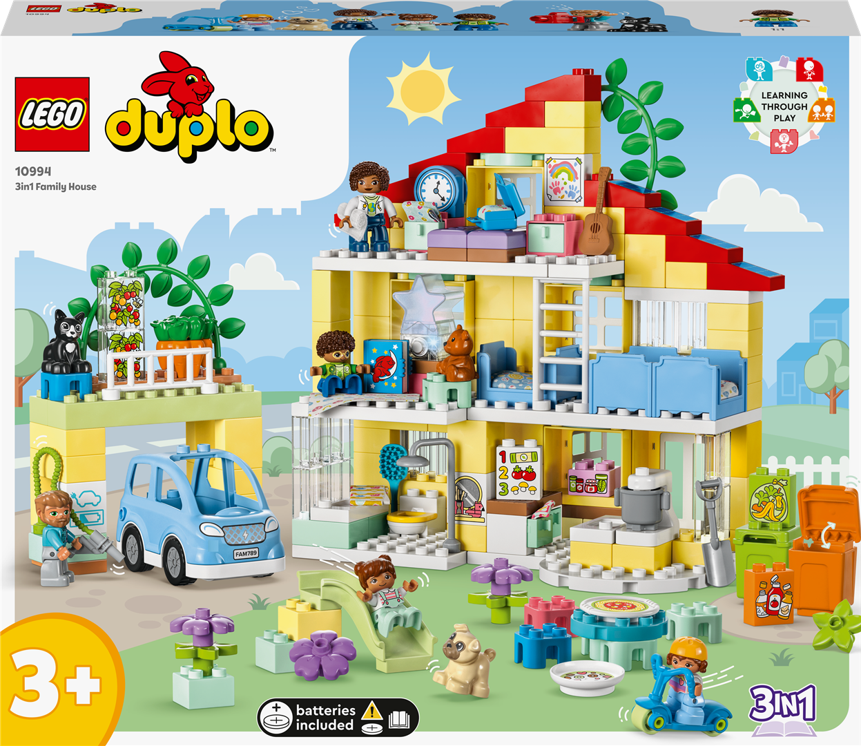 Konstruktorius LEGO DUPLO Town Šeimos namas „3in1“ 10994
