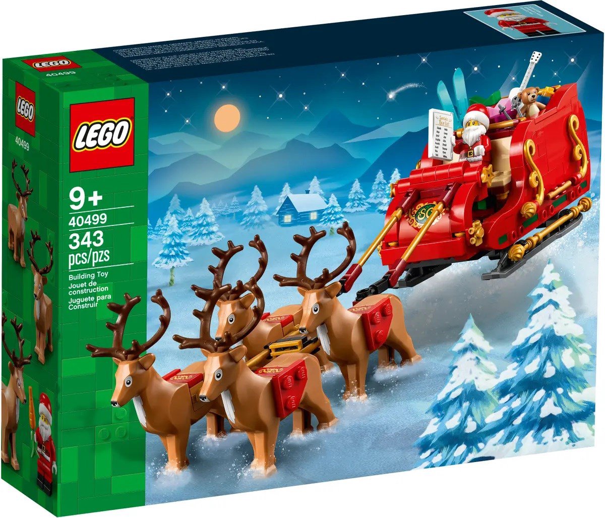 LEGO 40499 Kalėdų Senelio rogės