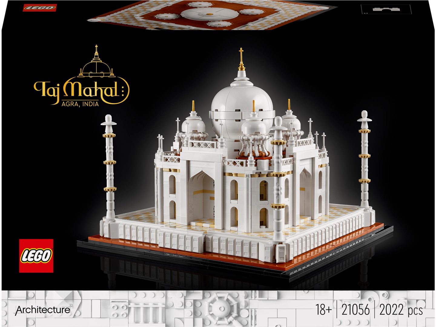 Konstruktorius LEGO Architecture paminklų kolekcijos Tadžmahalas 21056