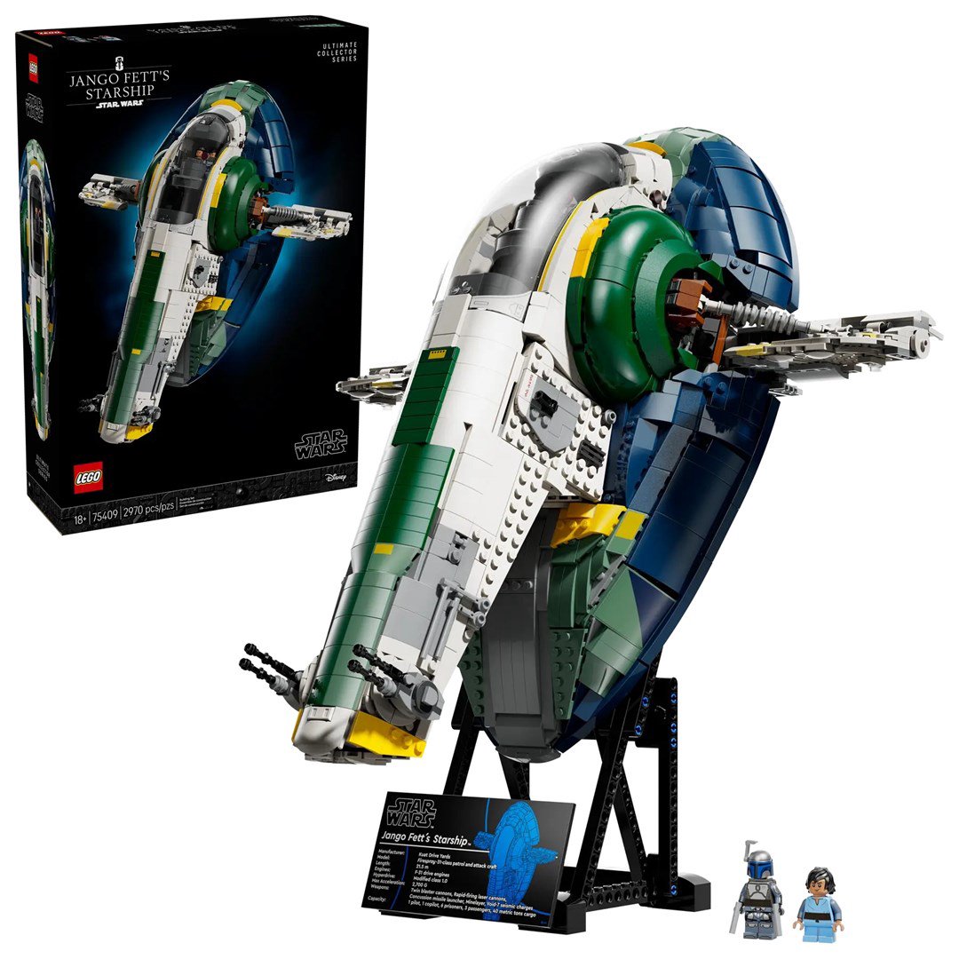 LEGO STAR WARS 75409 Jango Fetto Firespray klasės erdvėlaivis