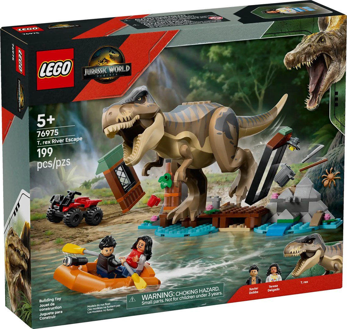 LEGO JURASSIC WORLD 76975 T-Rex upės pabėgimas