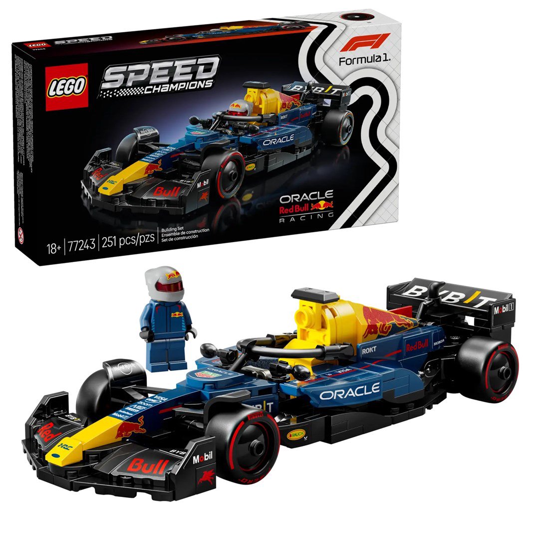 LEGO SPEED CHAMPIONS 77243 Oracle Red Bull Racing RB20 F1 lenktyninis automobilis