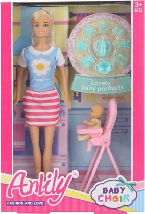 Icom Anlily doll 30 cm with chair for the child