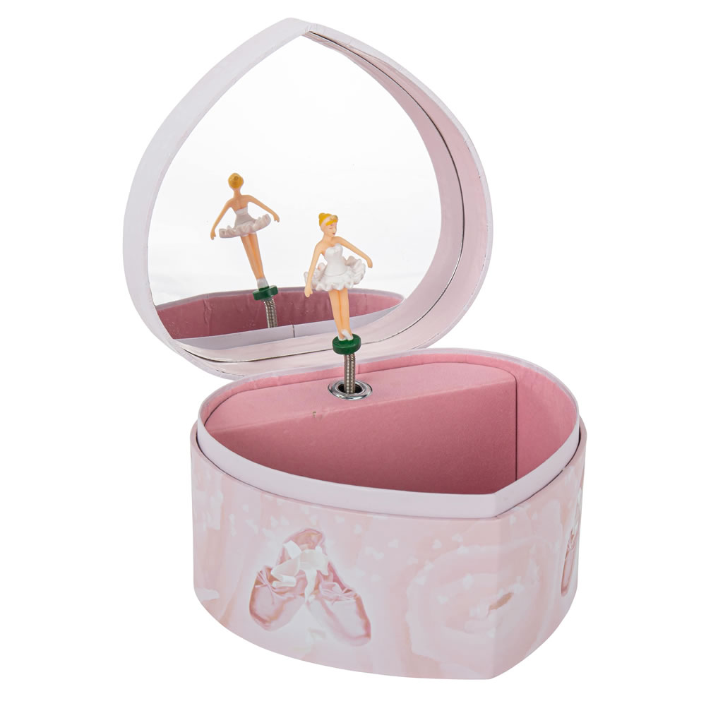 Muzikinė papuošalų dėžutė Balerina Rose širdelė Trousselier