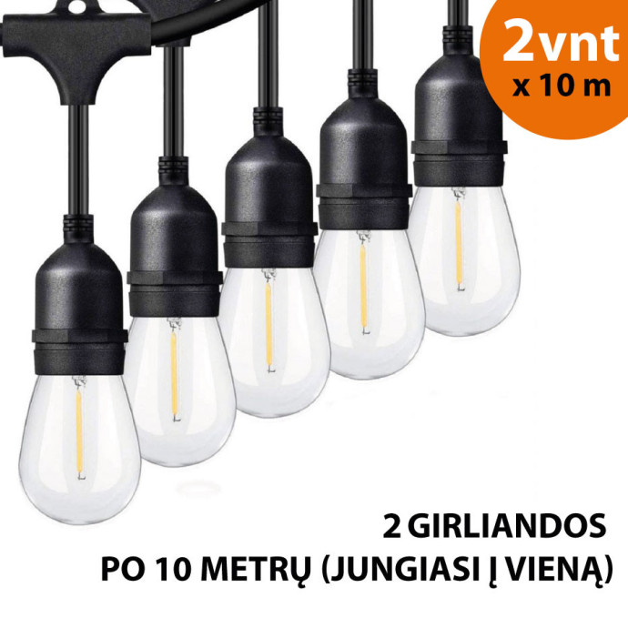 Lauko girlianda (LED lemputės) 20 m Drop