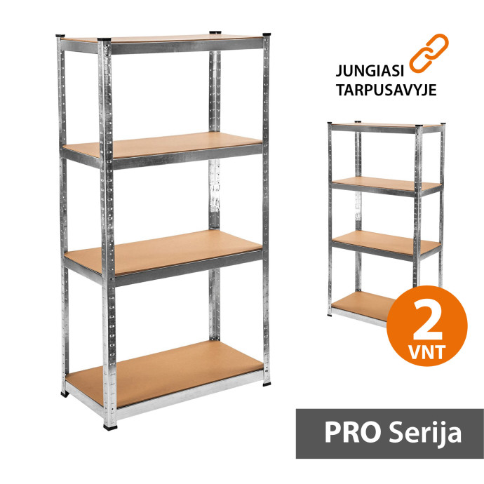 Sandėliavimo lentyna 150x75x40 PRO (2 vnt)