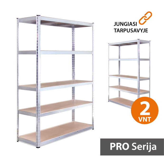 Sandėliavimo lentyna 180x90x45 PRO (2 vnt)