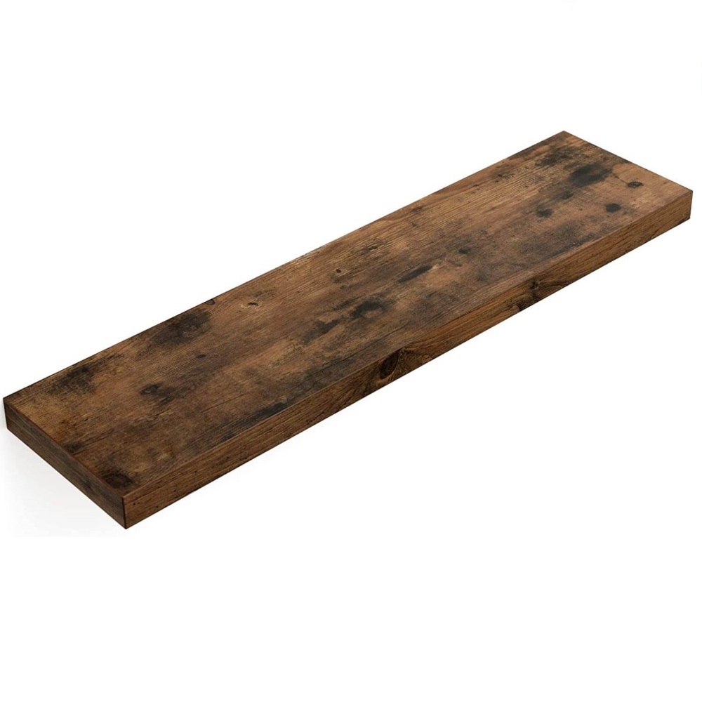 Universali sieninė lentyna | 80 cm | "Rustic" ruda | Industrinis stilius