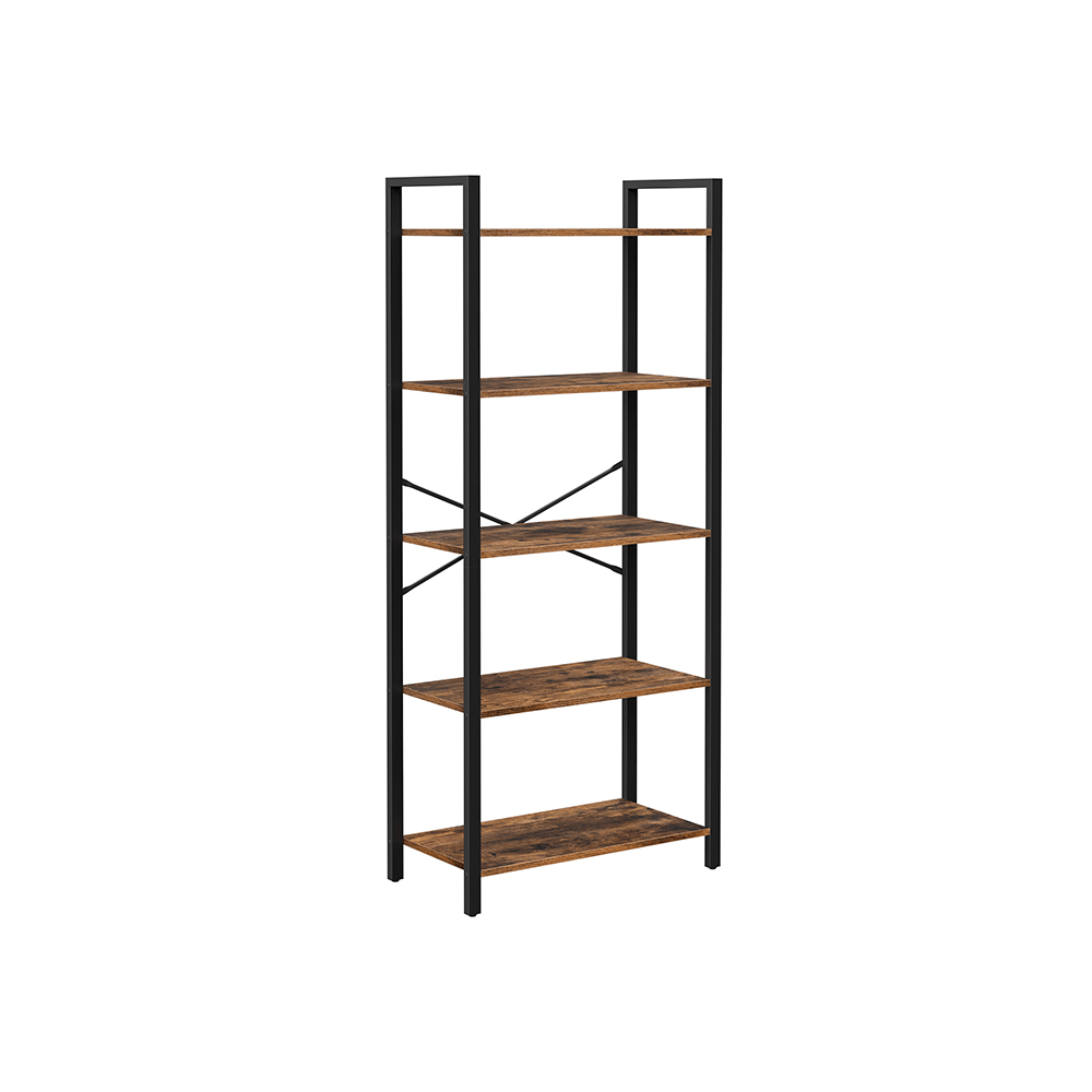 Industrinio stiliaus lentyna | 66 x 30 x 153 cm | 5 lentynos