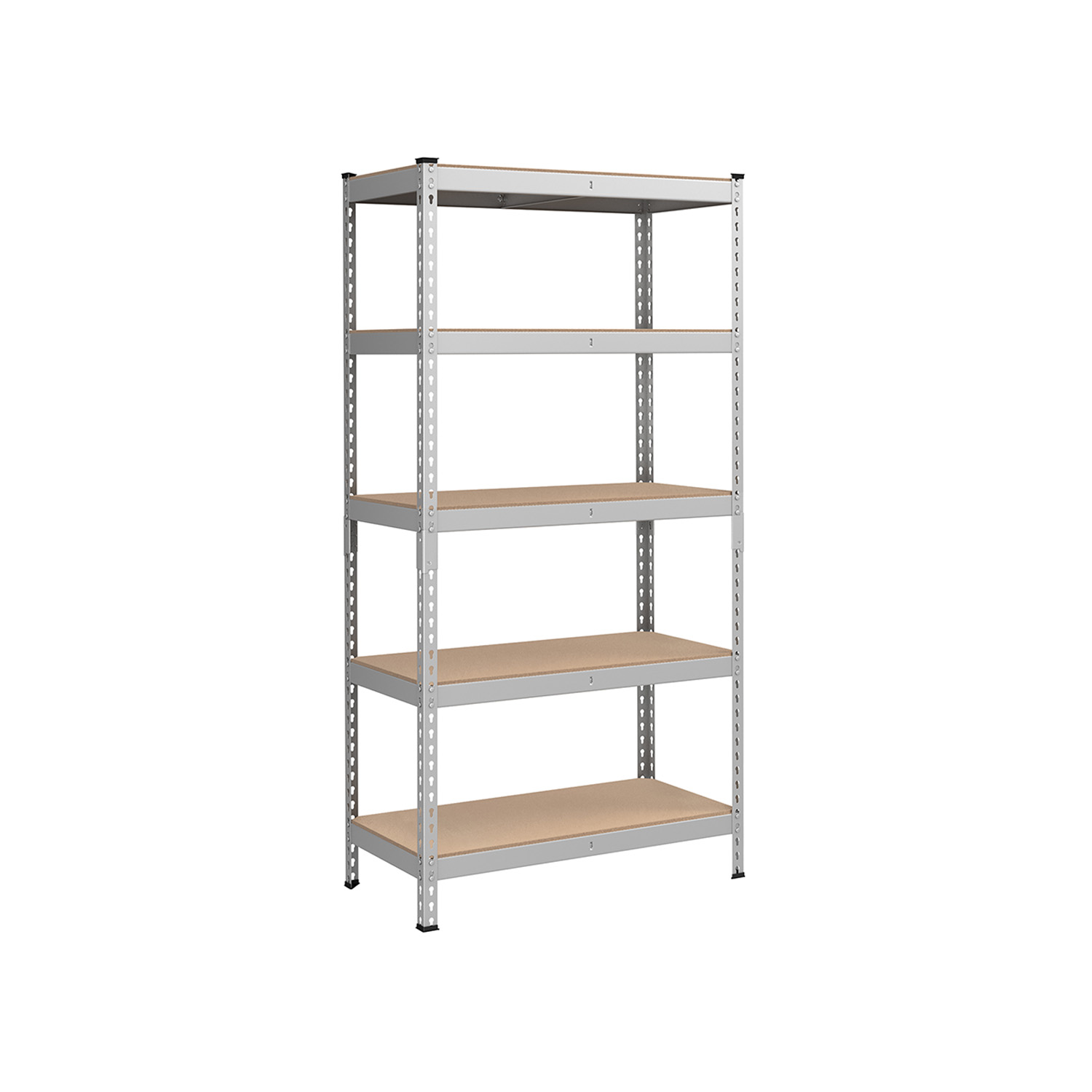 Itin patvari Sandėliavimo lentyna | Apkrova iki 875 kg | 45 x 90 x 180 cm | Pilka