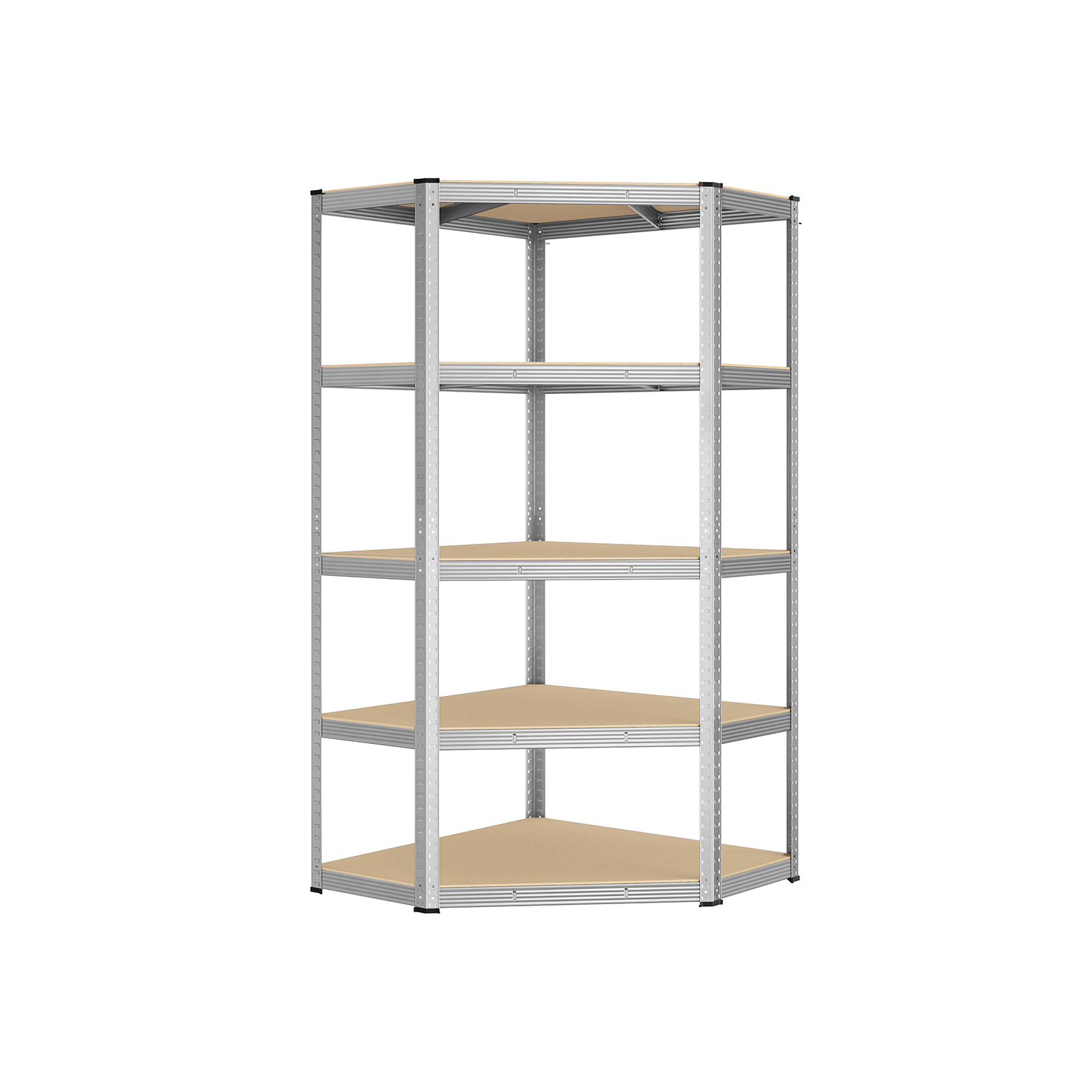 Kampinė lentyna | Apkrova iki 875 kg | 90 x 90 x 180 cm | Smėlio