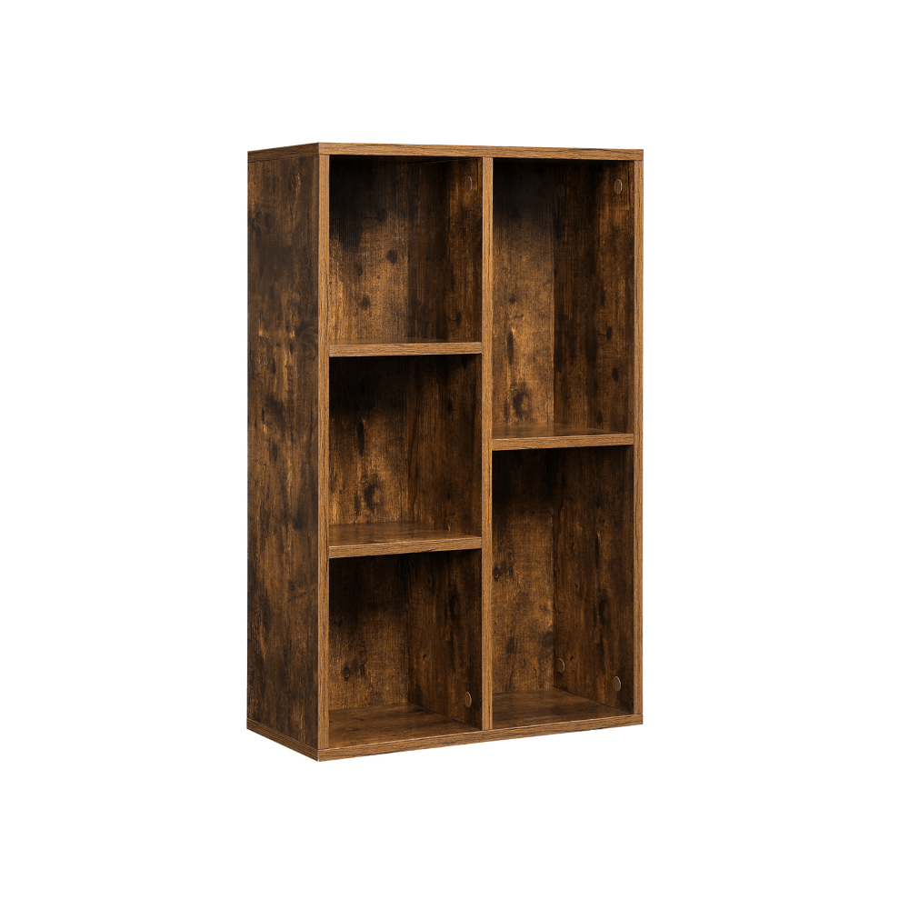 Universali Vertikalai-Horizontali knygų lentyna | 50 x 24 x 80 cm | "Rustic" ruda