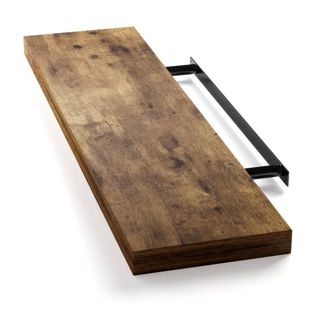 Skaidri lentyna, tamsaus ąžuolo spalvos, 90 cm