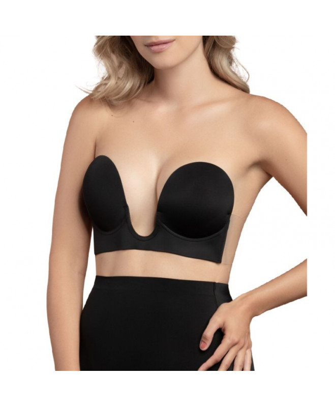 BYE BRA SEAMLESS U-STYLE BRA : Dydis - B, Spalva - Juoda