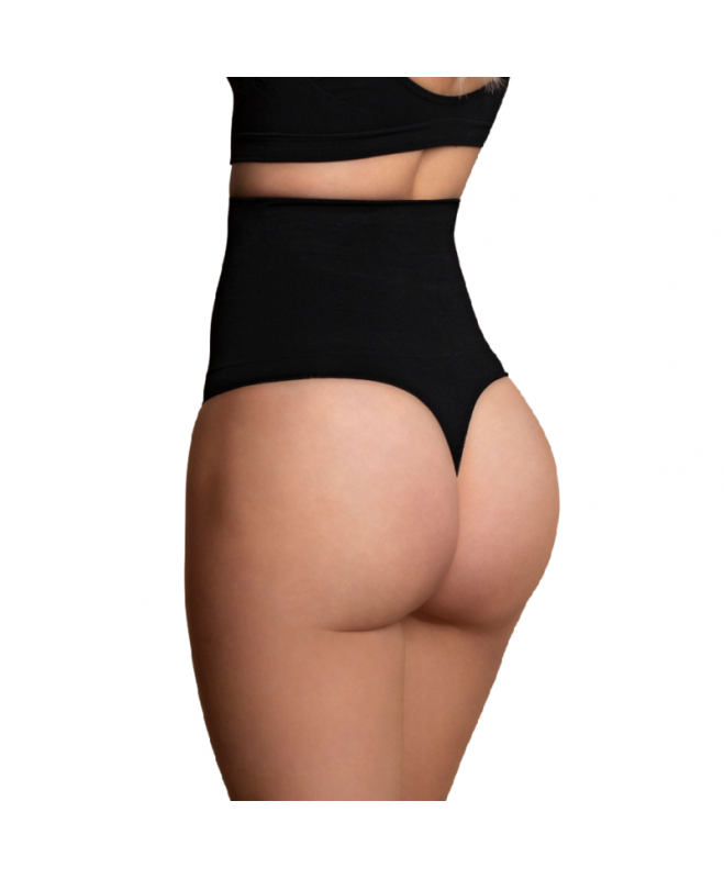 BYE BRA SEAMLESS HIGH WAIST THONG MEDIUM CONTROL : Dydis - S, Spalva - NATŪRALUS