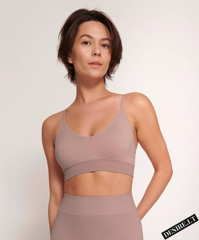 Braletė su pakietinimu ir alavijo mikrokapsulėmis EVER INFUSED ALOE BRALETTE FOGGY MAUVE