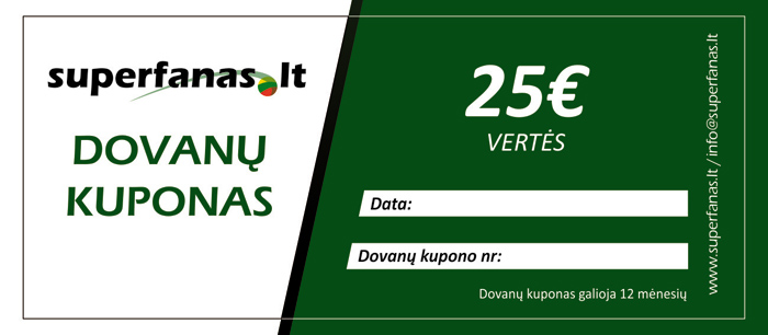 25 EUR Dovanų Kuponas
