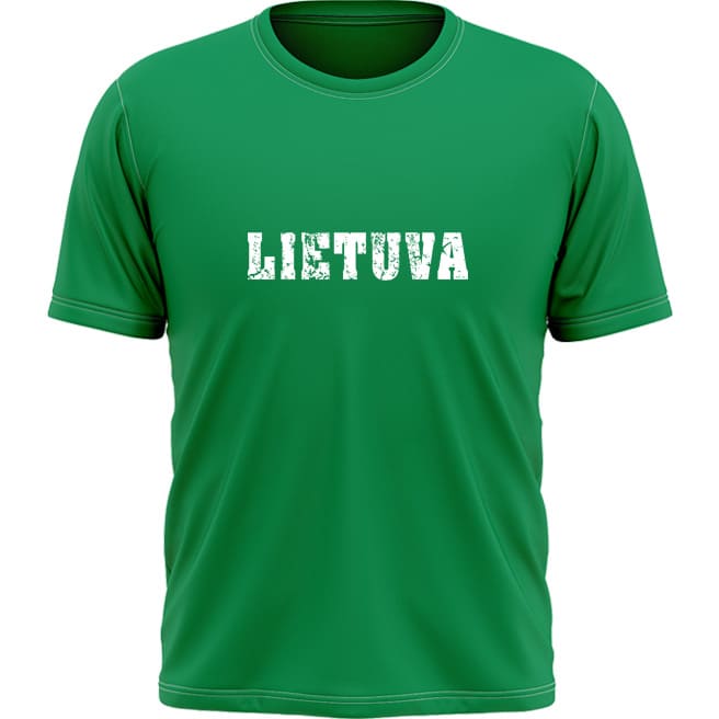 Lietuva Marškinėliai (vėliavėlė ant nugaros)