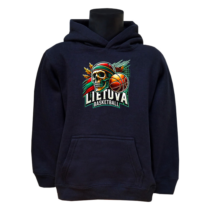 Vaikiškas Džemperis Lietuva Basketball Skulls