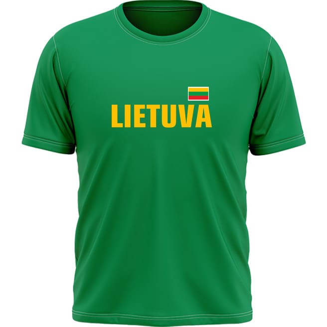 Marškinėliai Lietuva Su Vyčiu Ant Nugaros (Dydis 4XL ir 5XL)