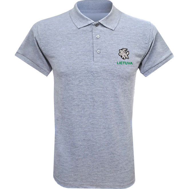 Stilizuotas Vytis Patch Polo Marškinėliai