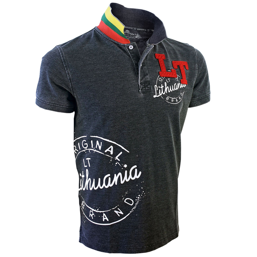 Lithuania Style Polo Marškinėliai