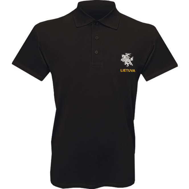 Stilizuotas Vytis Patch Polo Marškinėliai