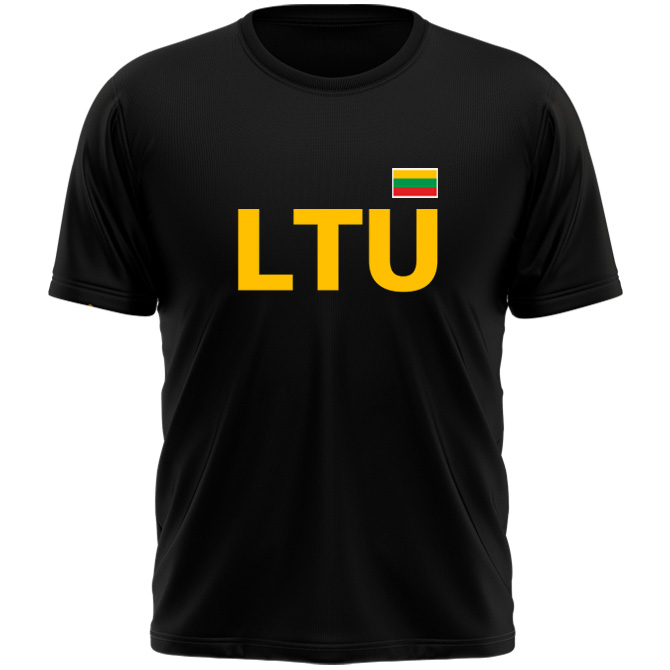 LTU Krepšinis Juodi Marškinėliai (Dydis 4XL ir 5XL)