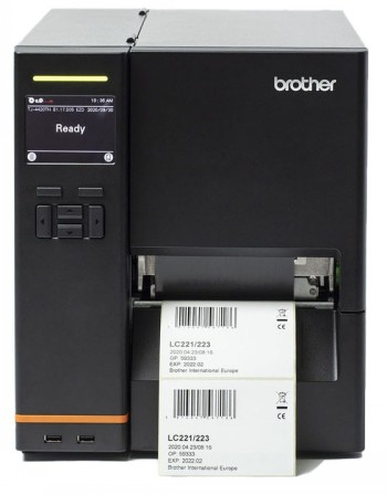 BROTHER TJ-4420TN 4-INCH INDUSTRIAL HIGH VOLUME LABEL PRINTER, 203 DPI, 14 IPS, USB, SERIAL, LAN + USB-HOST, LCD-DISPLAY|TJ4420TNZ1