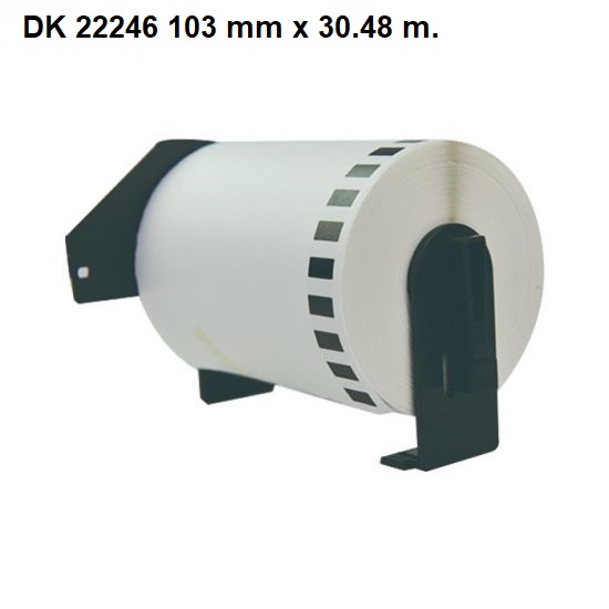 Su Brother suderinamos etiketės DK 22246 103 mm x 30.48 m.