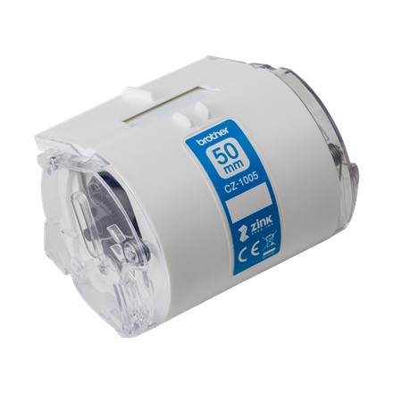 Brother | CZ-1005 | White | Full colour continuous label roll | 5 m | 5 cm|CZ1005