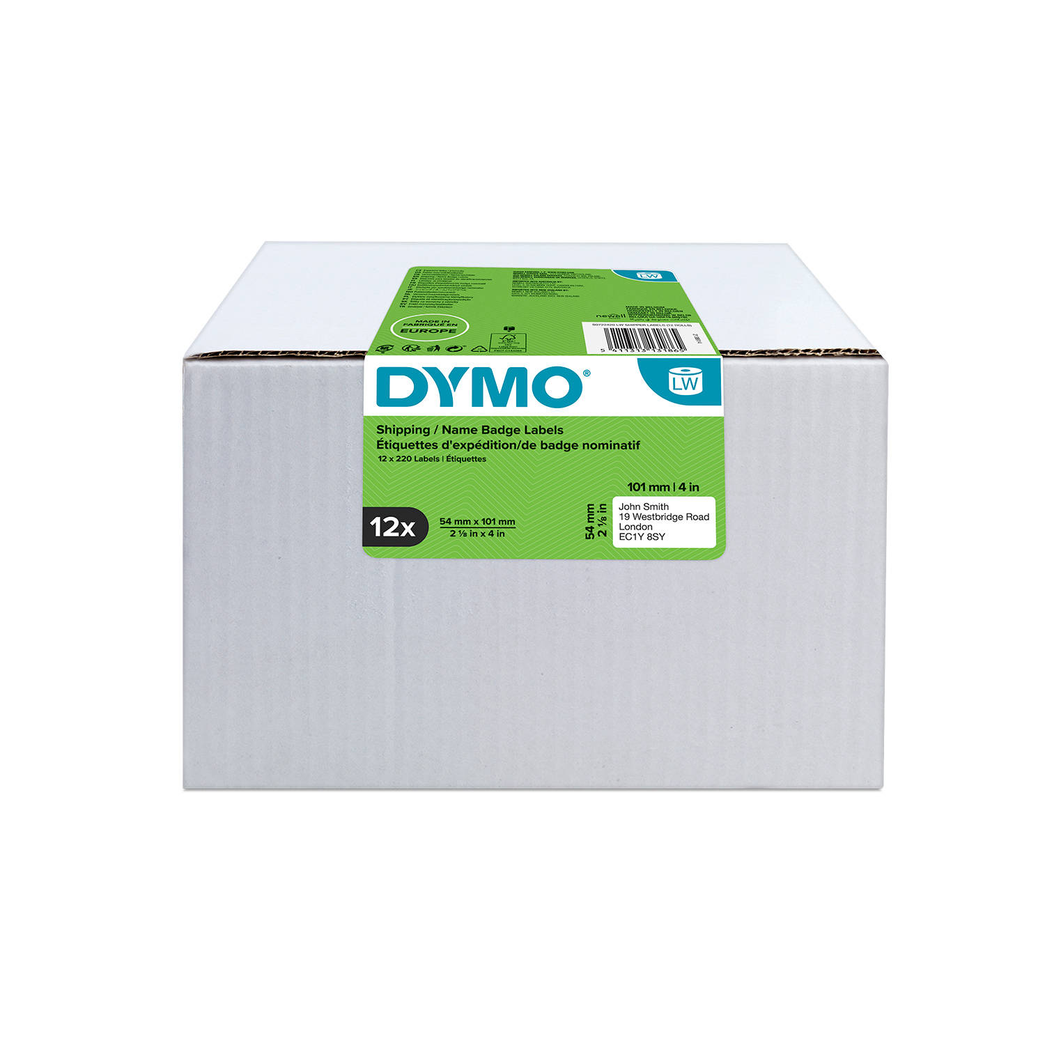 DYMO Etiketės 54 x 101mm / Rinkinys (S0722420) - 12 vnt.