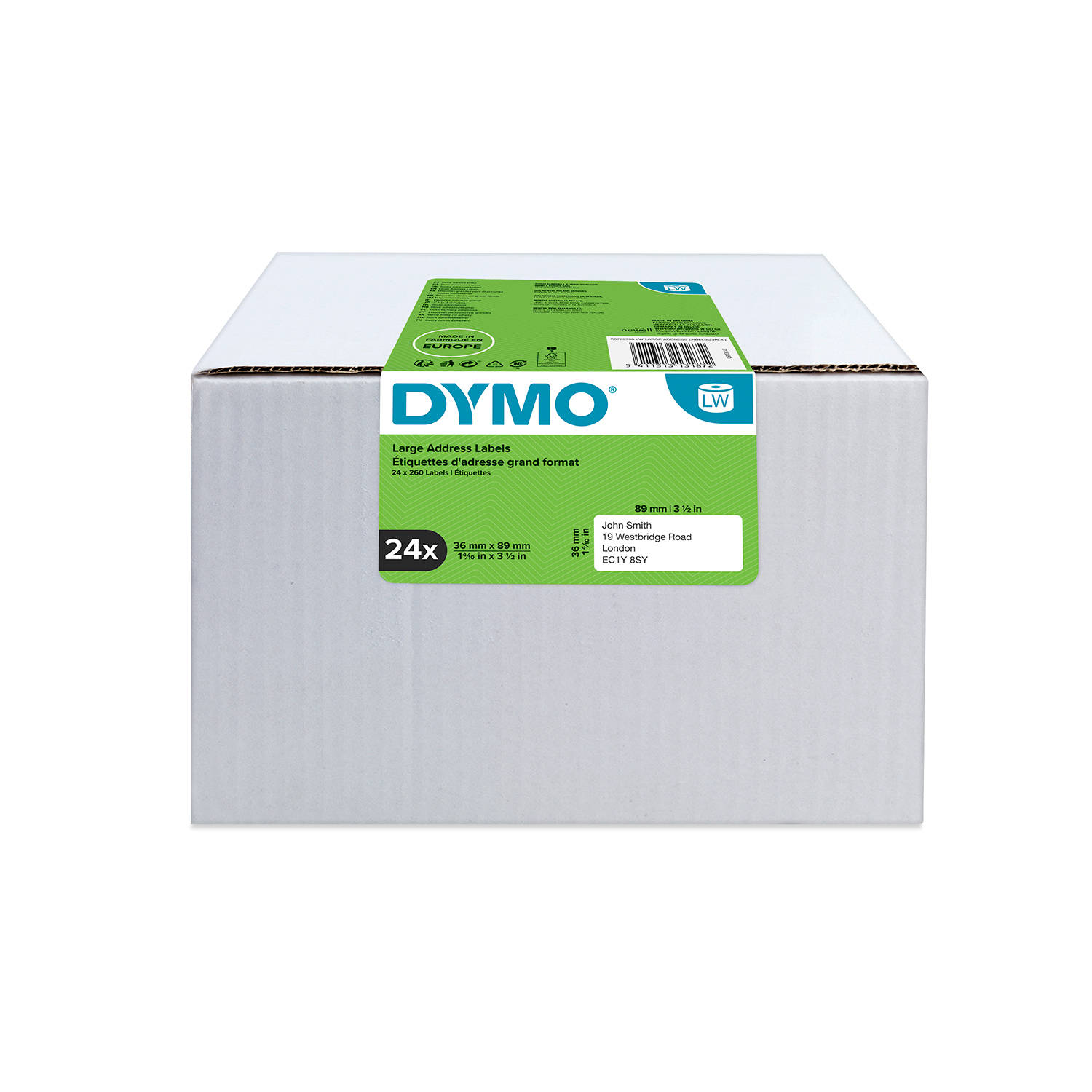 DYMO Etiketės 36 x 89mm / Rinkinys (S0722390) - 24 vnt.