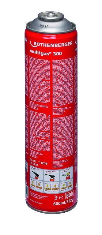 Dujos MULTIGAS 300 600ml, Rothenberger