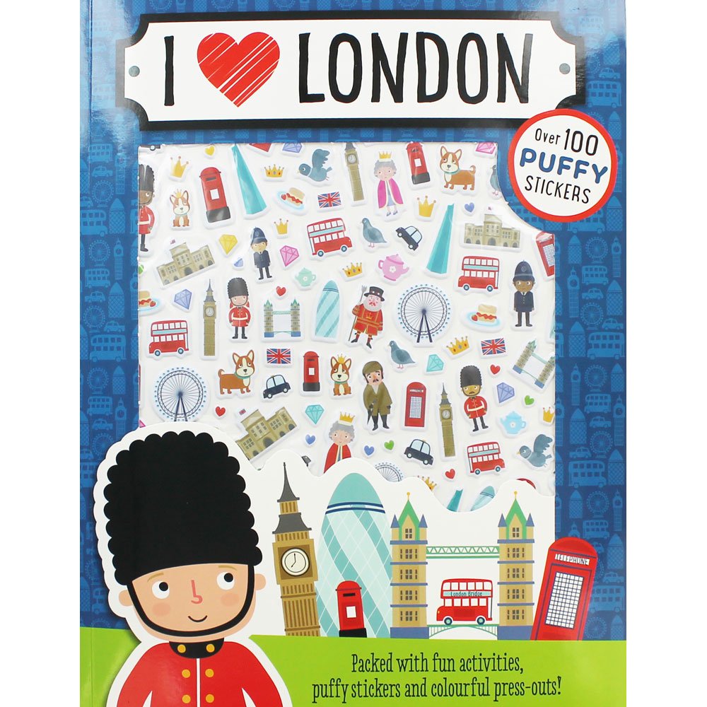I Love London Puffy Sticker Activity Book