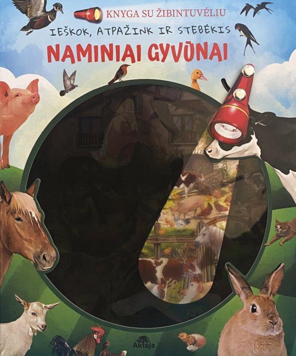 Naminiai gyvūnai. Knyga su žibintuvėliu